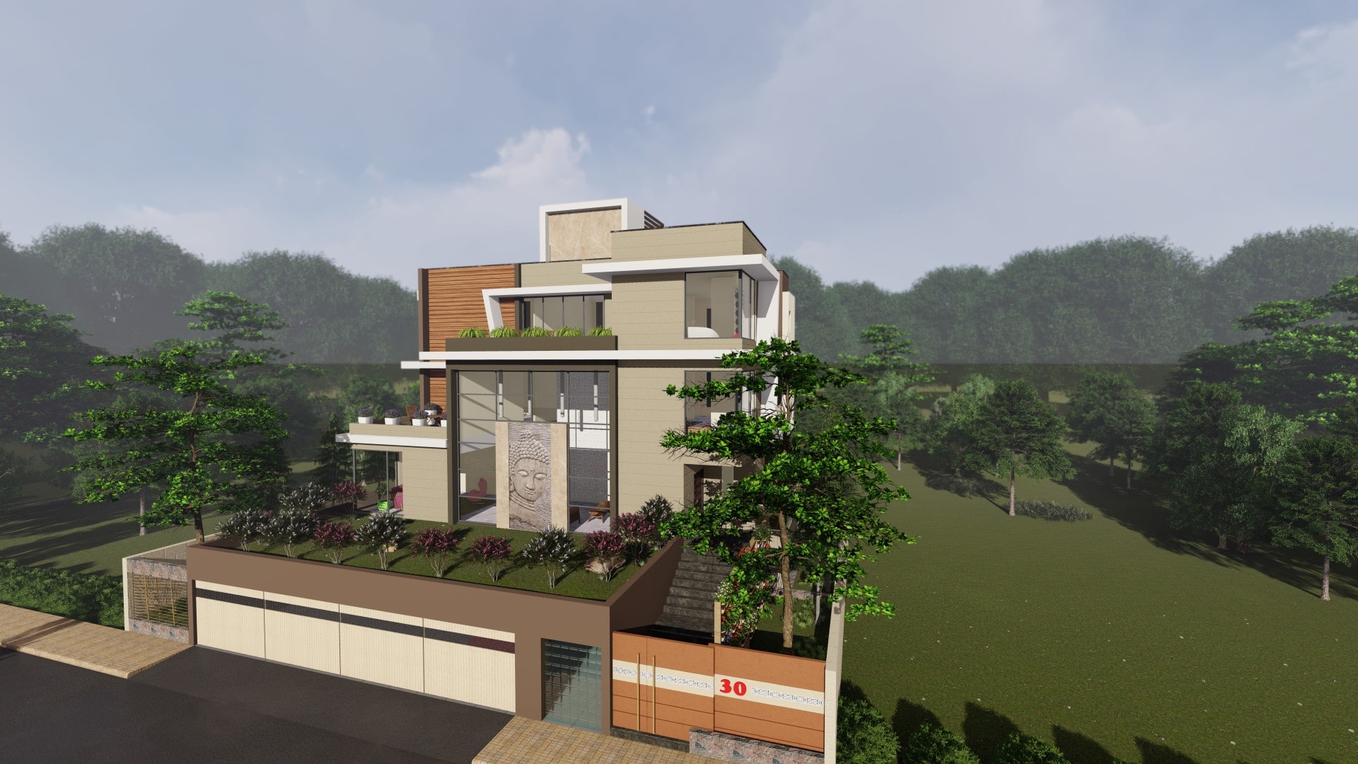 Unity Interiors, Bungalow Designing in South Bopal, Ahmedabad